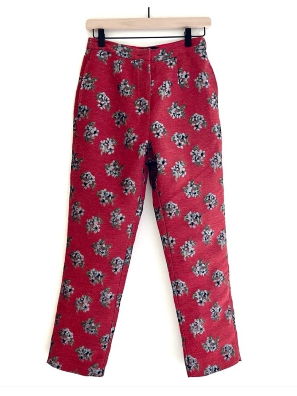 House of Harlow 1960 x REVOLVE Solange Satin Lined Red Floral Print Pant Size S